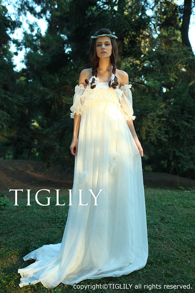 TIGLILY ホワイトドレス w1109