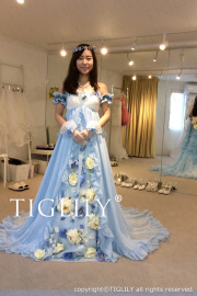 TIGLILY】カラードレス_ウエディングドレス＿Aライン＿