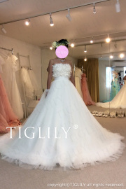 ウェディングドレス　LILY-2 TIGLILY】ミニドレス＿ウェディングドレス＿ウエディングドレス